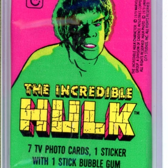1979 Topps Incredible Hulk Sealed Vintage Hobby Wax Pack Box Fresh - Picture 1 of 2